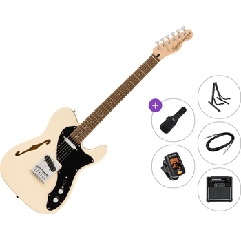 Squier Affinity Series Telecaster Thinline LRL Premium SET Olympic White Електрическа китара
