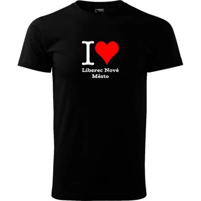 Tričko I love Liberec Nové Město tričko Liberec Nové Město černé