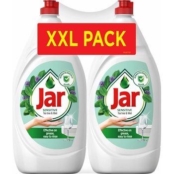 Jar na umývanie riadu Tea Tree & Mint 2 × 1,35 l