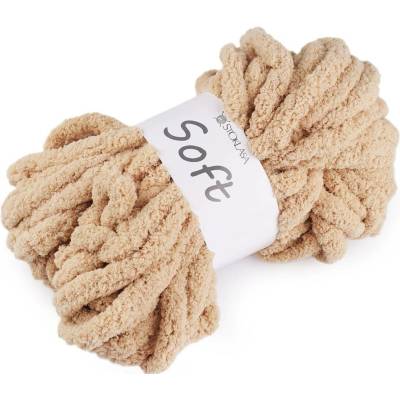 Pletací příze žinylková Soft 250 g Varianta: 4 béžová světlá, Balení: 1 ks 57866/147363/267207