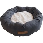M-PETS Кръгло легло Самоа, тъмно сиво - диаметър 55 см - 10318099