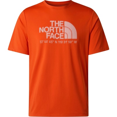 The North Face Мъжка спортна тениска The North Face 24/7 Logo Graphic S/S Tee Sport shirt - Lava Red - размер M (216-7964-0313)