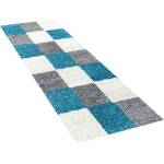 Ayyildiz Сиво-тюркоазена пътека 80x250 cm Life - Ayyildiz Carpets (LIFE802501501TURKIS)