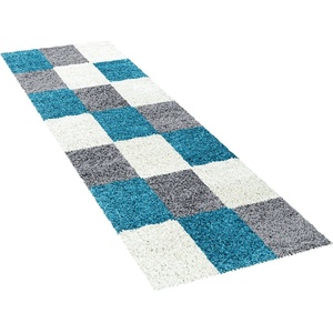 Ayyildiz Сиво-тюркоазена пътека 80x250 cm Life - Ayyildiz Carpets (LIFE802501501TURKIS)