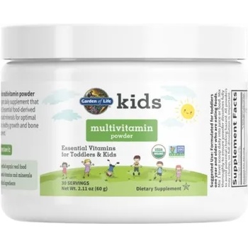 Garden of Life Kids Organic multivitamin (мултивитамини за деца на прах), 60 гр