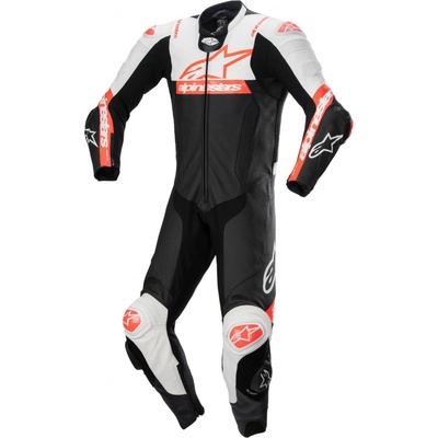 jednodielna kombinéza Alpinestars MISSILE 2 WARD čierna/biela/červená fluo