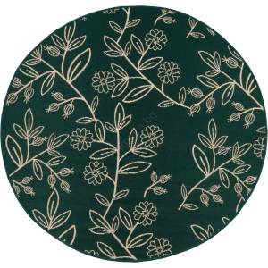 Multidecor Външен килим jungle 135 см зелен/листен мотив (mu0223)