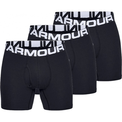 Under Armour Charged Cotton 6in Black černé 3Pack