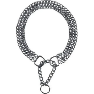 TRIXIE Semi - Choke Chain Chromed Triple Row - Троен метален нашийник тип душач за кучета 65см / 2.5 см