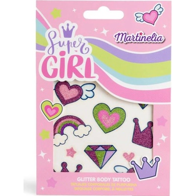 Martinelia Super Girl Glitter Body Tatto tetovačka pre deti 1 ks