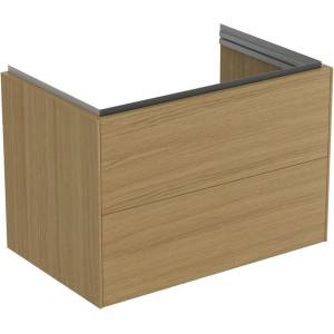 Ideal Standard Стенен шкаф Ideal Standard Atelier Conca, 2 чекмеджета, цвят светъл дъб, 80 см (T4574Y6)
