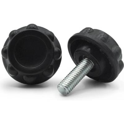 Skrutka kovová s plastovou hlavou, 8 vrub / 105b-007 / 18 / M5 x 8 mm (čierna)