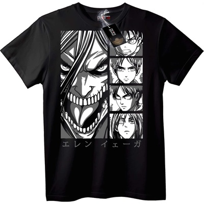 NOONEBRAND Тениска Ерен Йегер - S, Black