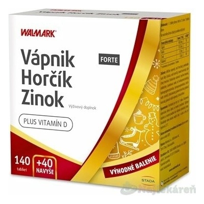 Walmark Vápník Hořčík Zinek FORTE PROMO 2022 140+40 tablet