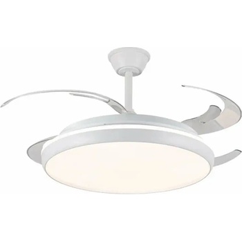 Cristalrecord Вентилатор за таван CristalRecord CHARLY L RETRAC Прозрачен 80 W