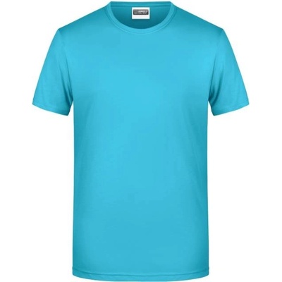 James & Nicholson JN 8008 pánske tričko z bio bavlny turquoise
