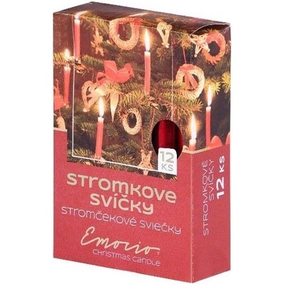 Emocio Stromkové 12ks 12x100 Metal červené