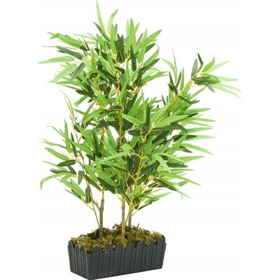 Umělý bambus, 500 listů, 80 cm, zelený