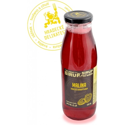 Hradecké delikatesy Malinový sirup 0,5 l