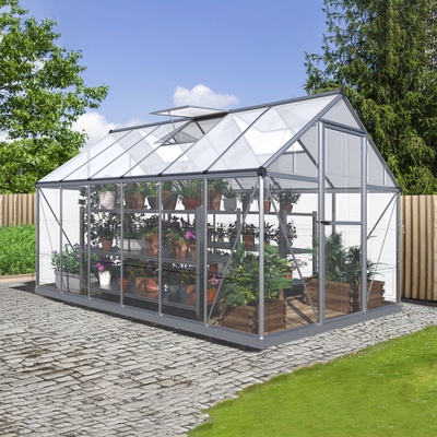 BestBerg se základnou SH-6 6,6 m² 360 x 182 x 208 cm stříbrná – Zboží Dáma