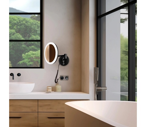 Nimco ZK 20265 90 kosmetické LED zrcátko černé
