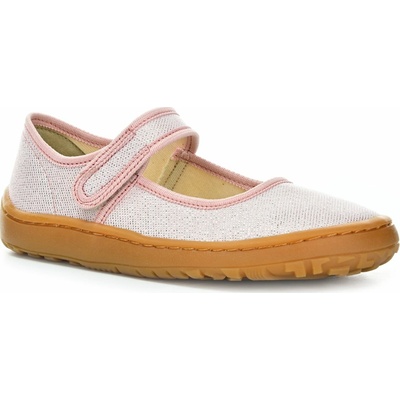Froddo barefoot baleríny Canvas Baletty Gold Shine G1700437-1 – Zboží Dáma