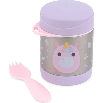 Skip Hop termoska na jedlo so sporkom Jednorožec 325 ml