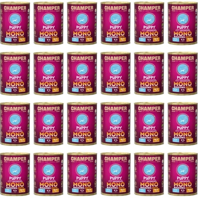 Champer Puppy monoproteinový krůtí 24 x 400 g