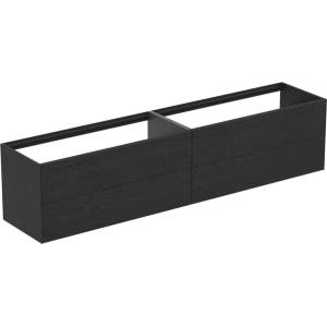 Ideal Standard Atelier Conca стенен шкаф за шкафове, тъмен дъб, 4 чекмеджета, 240 см (T4336Y4)