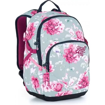 Image 1 of Topgal Ученическа раница с едно отделение Нежни цветя - topgal