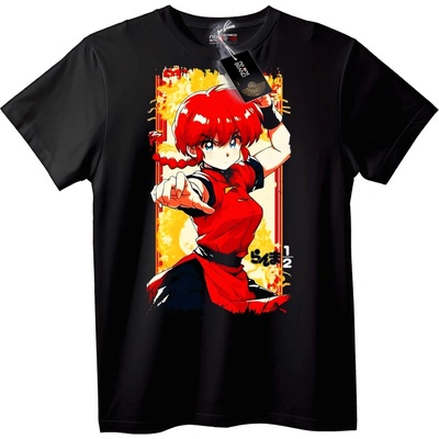 NOONEBRAND Тениска Asuka аниме - L, Black