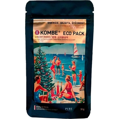 Kombe Ženšenový extrakt ECO PACK Christmas Edition čaj s ženšenem limitovaná edice Beach 30 g