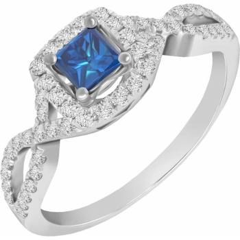 Eppi Zásnubný prsteň s princess diamantom Emet R33045