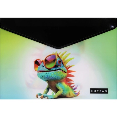 Obálka s drukem A4 s tiskem crazy animals Chameleon 314770