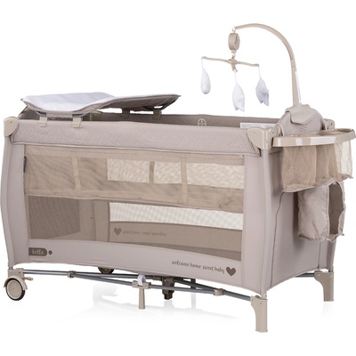 KOSI Детска преносима кошара Бела тирамису (kosib0252tr)