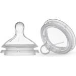 Wee Baby Силиконови биберони Wee Baby - Natural, 2 броя, 0-6 месеца (148) - baby
