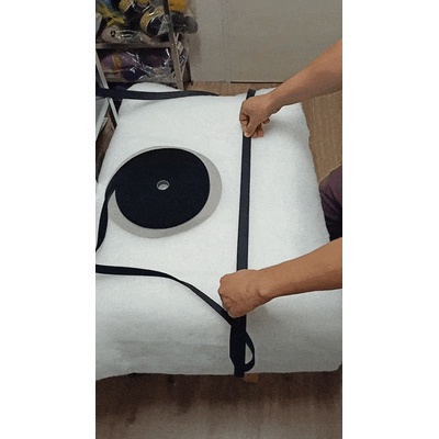 Zip elastický 30 mm barva černá, metráž