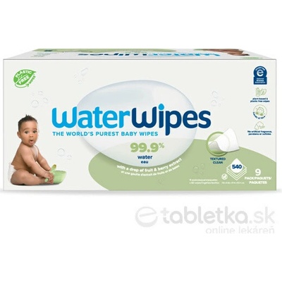 WaterWipes Obrúsky vlhčené bez obsahu plastov Soapberry 9 x 60 ks
