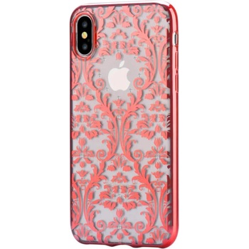 Image 1 of DEVIA Crystal Baroque Case - силиконов (TPU) калъф за iPhone XS, iPhone X (с кристали Сваровски) (червен)