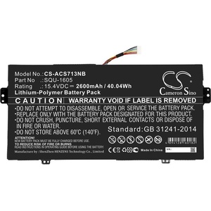 Cameron Sino Батерия за лаптоп ACER Spin 7 SF713-51 SP714-51, SQU-1605 LiPo 15.4V 2600mAh CAMERON SINO (CS-ACS713NB) - Allstore
