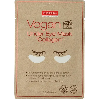 Purederm Колагеновата маска за околоочна зона Vegan Under Eye Mask Collagen 30 броя