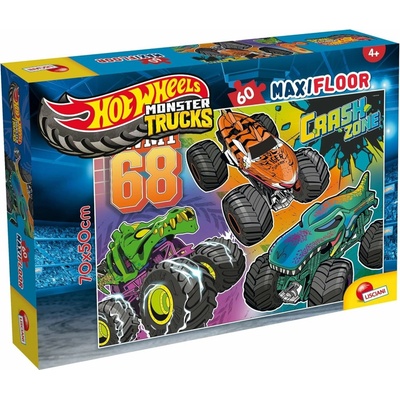 Lisciani MAXI Hot Wheels Monster Trucks 60 dílků