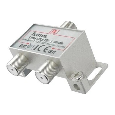 Hama Коаксиален сплитер, 2 x изхода, широколентов (HAMA-205230)