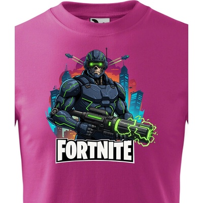 Dětské tričko Fortnite 2 PurpurováCanvas Dětské tričko Bezvatriko.cz 3208