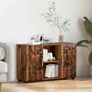 vidaXL Служебен шкаф FLORIN 88, 5 x 30, 5 x 55, 5 см Старо дърво (880299)