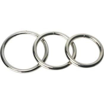 Image 1 of Master Series Trine Steel C-Ring Collection Silver