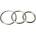 Master Series Trine Steel C-Ring Collection Silver