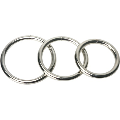 Master Series Trine Steel C-Ring Collection Silver