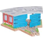 Bigjigs Rail Тройно депо с врата (BJT119)
