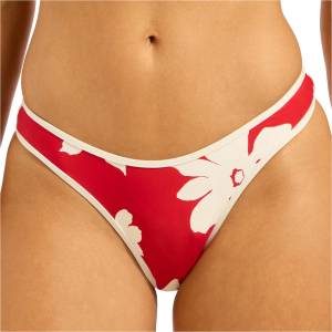 Seafolly Дамско бикини долнище Seafolly Mayflower Scoop High Cut Rio Bikini bottom - Cosmo Red - размер 38 (EU) (150-6645-0114)